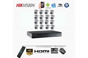 Trọn bộ 16 camera HIKVISON