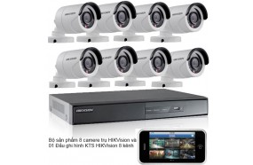 Trọn bộ 8 camera HIKVISON