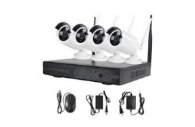 bộ 4 camera ip wifi không dây kèm đầu ghi