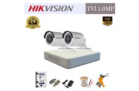 Trọn bộ 2 camera HIKVISON 