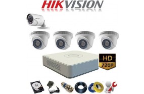 Trọn bộ 5 camera HIKVISON 