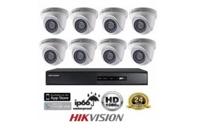 Trọn bộ 8 camera HIKVISON