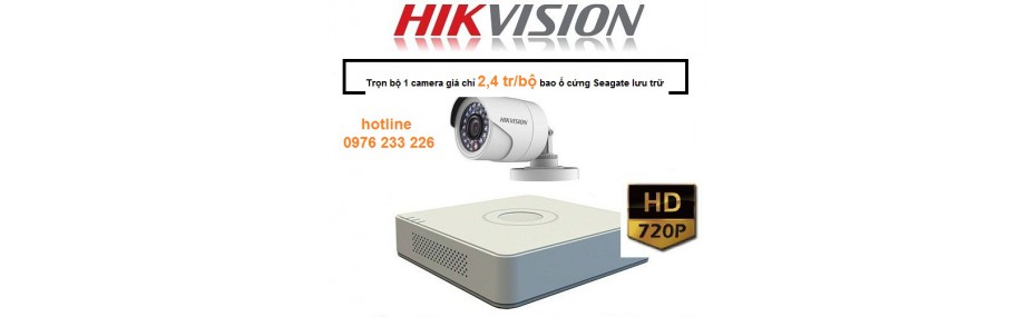 giá trọn bộ 1 camera HIKVISION