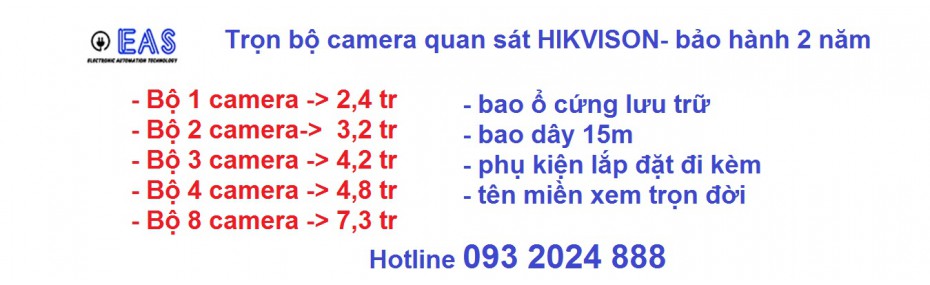 giá trọn bộ camera HIKVISON